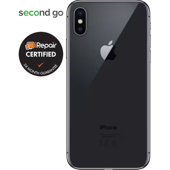 Μεταχειρισμένο Apple iPhone X 256GB Space Gray second go Certified by iRepair image 2