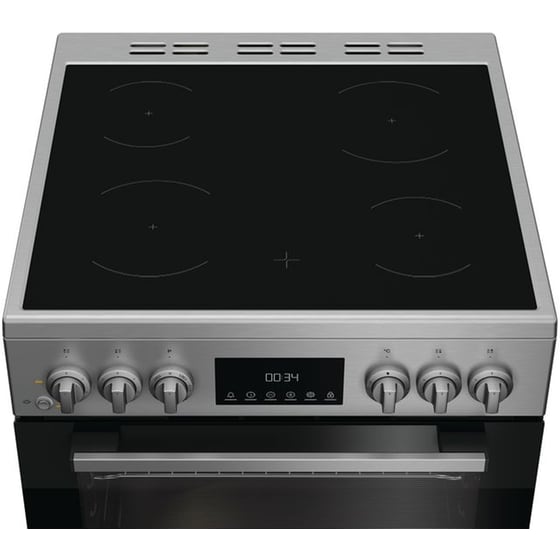 INDESIT I6V8LMX 66 Lt Inox Ηλεκτρική Κουζίνα Κεραμική image 2