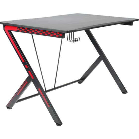 Γραφείο Gaming LPG από Πάνελ 116x75cm - Μαύρο/Κόκκινο image 0