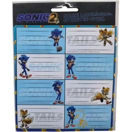 GIM Αυτοκόλλητες Ετικέτες 2 Φύλλα Sonic