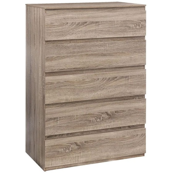 Συρταριέρα 5five Simply Smart με 5 Συρτάρια Ξύλινη 181322 78x48x118.4 cm - Καφέ image 0