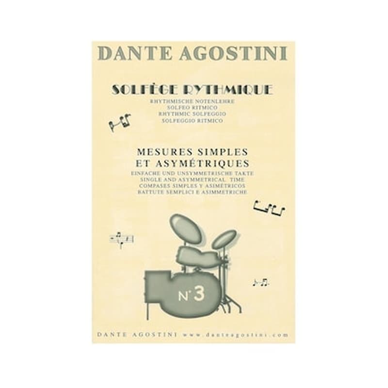 DANTE AGOSTINI Agostini - Solfege Rythmique, Vol.3