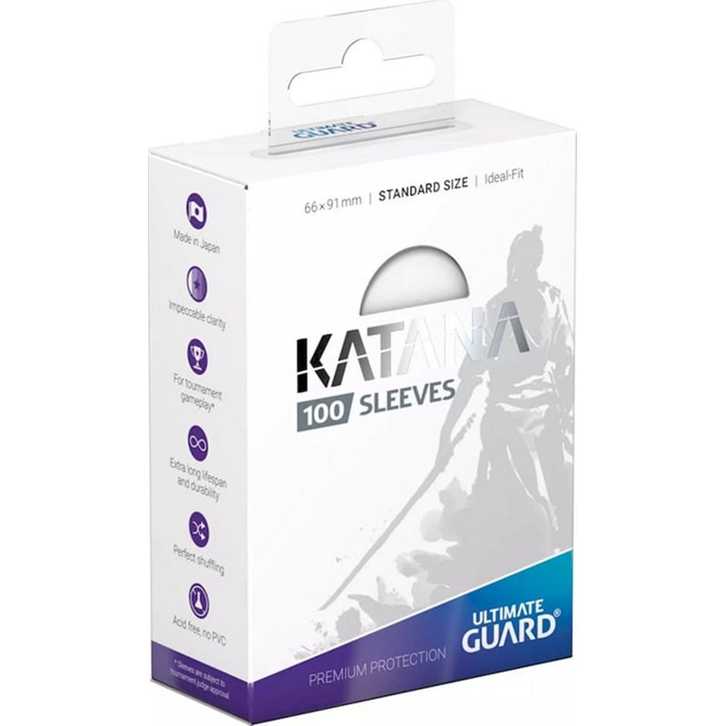 Ultimate Guard Katana Sleeves Standard Size Transparent (100 Sleeves)