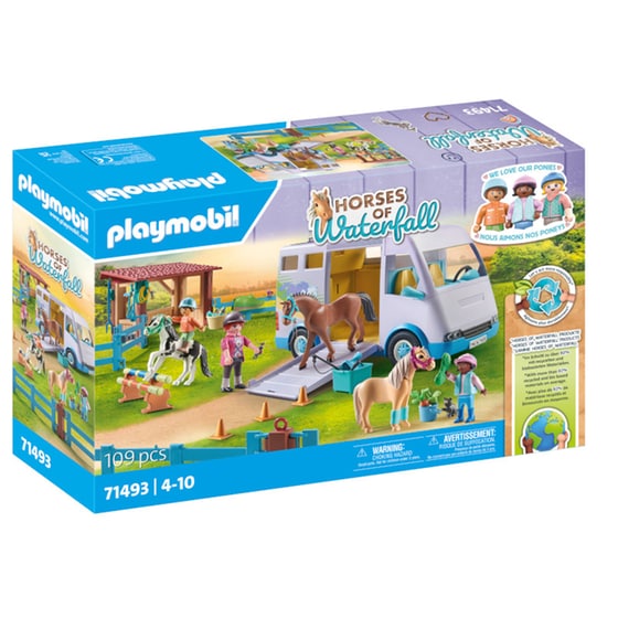 PLAYMOBIL® Horses of Waterfall Μαθήματα Ιππασίας με όχημα μεταφοράς αλόγων (71493) image 0
