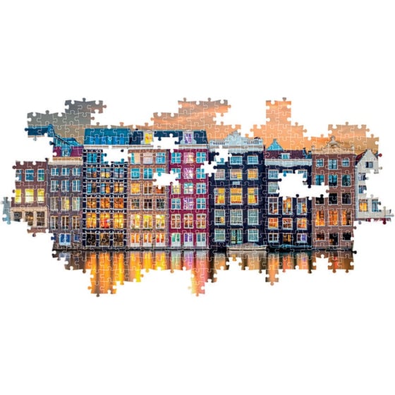 Παζλ Clementoni Panorama High Quality Collection Λαμπερό Άμστερνταμ (1000 Κομμάτια) image 2