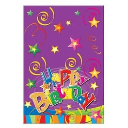 Τραπεζομάντηλο Πάρτυ Πλαστικό Next "Happy Birthday" 54x72cm - Με σχέδιο