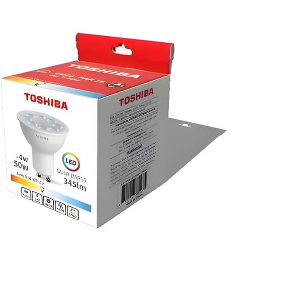 Λάμπα LED Toshiba GU10 4W 4000K - Φυσικό Λευκό image 1