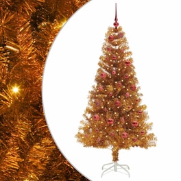 Vidaxl Χριστουγεννιάτικο Δέντρο Χρυσό 150 Cm Pet