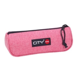 Κασετίνα Τριγωνική City Eclair Pink Melange Μονή Ροζ