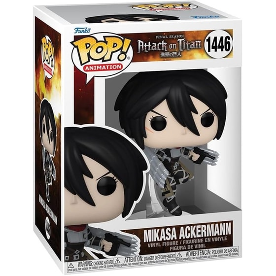 Funko Pop! Animation - Attack On Titan - Mikasa Ackermann #1446 image 1