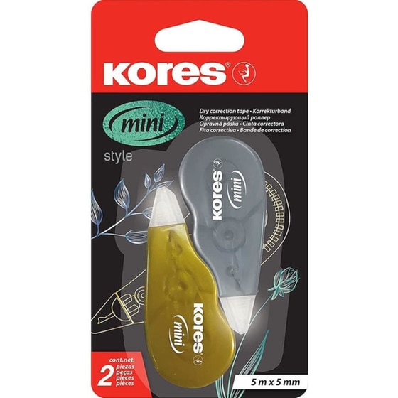 Διορθωτική&nbsp;Ταινία&nbsp;Kores Mini&nbsp;Χρυσό-Ασημί&nbsp;(2 Τεμάχια) image 0