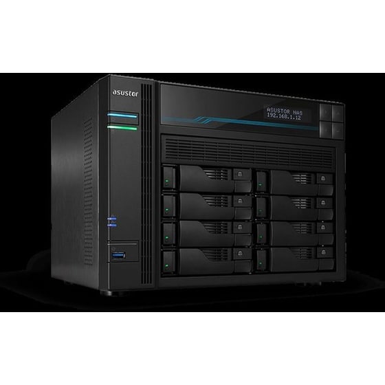 Asustor Lockerstor 8 (AS6508T) NAS Tower σκληρού δίσκου 8 θέσεων για SSD & HDD με σύνδεση USB image 1