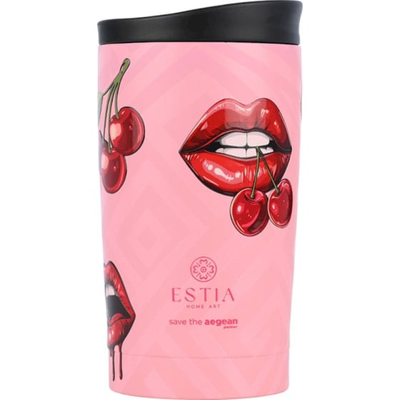 Ποτήρι Θερμός ESTIA  Travel Mug Save the Aegean Blush Pop 350ml image 0