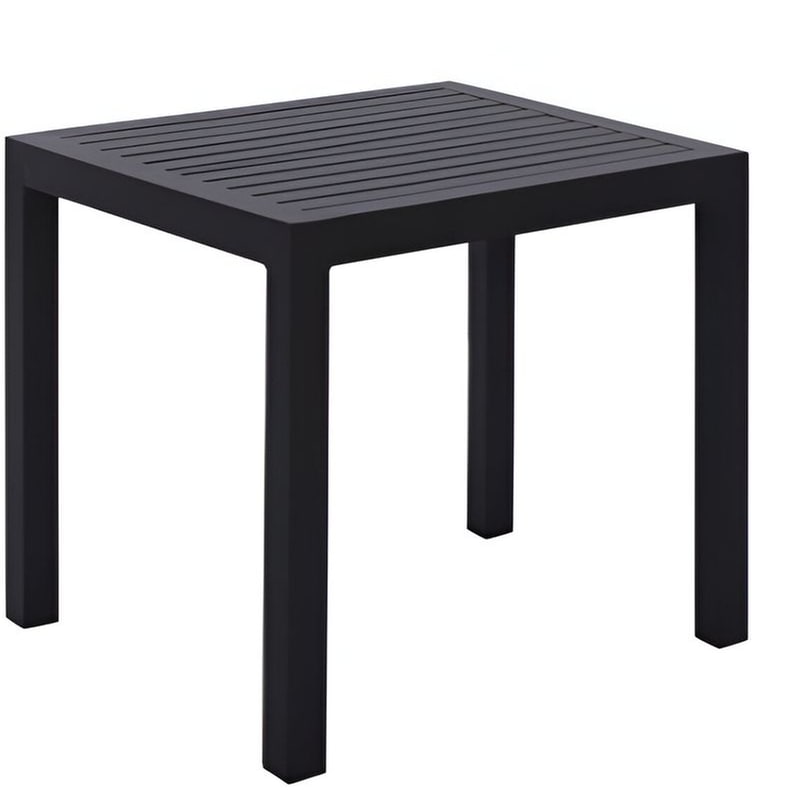 HOMEMARKT Τραπέζι Εξωτερικού Χώρου Woodwell c56333 από Αλουμίνιο 80x80x75 cm - Γκρι