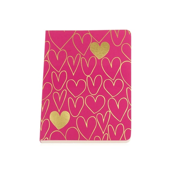 Σημειωματάριο GO Stationery Shimmer Gold Hearts - Medium image 0