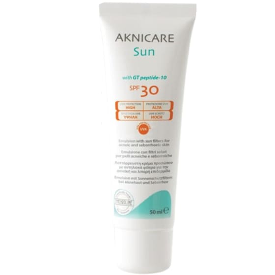 Αντηλιακή Κρέμα Aknicare Sun Synchroline για Πρόσωπο SPF30 50ml image 0