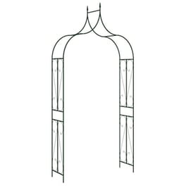 vidaXL Αψίδα Κήπου Σκούρο Πράσινο 120 x 38 x 258 εκ. Σιδερένια