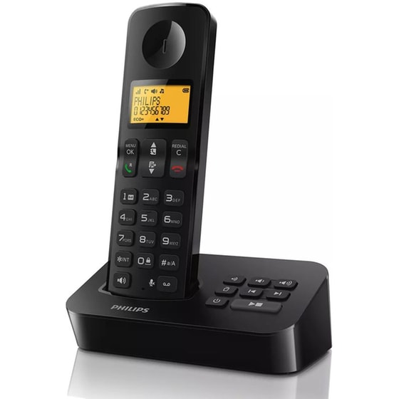 Ασύρματο Τηλέφωνο Philips D2651B-34 - Μαύρο image 0