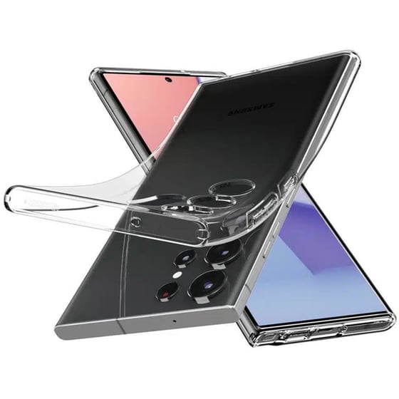 Θήκη Samsung Galaxy S23 Ultra - Spigen Liquid Crystal - Crystal Clear image 6