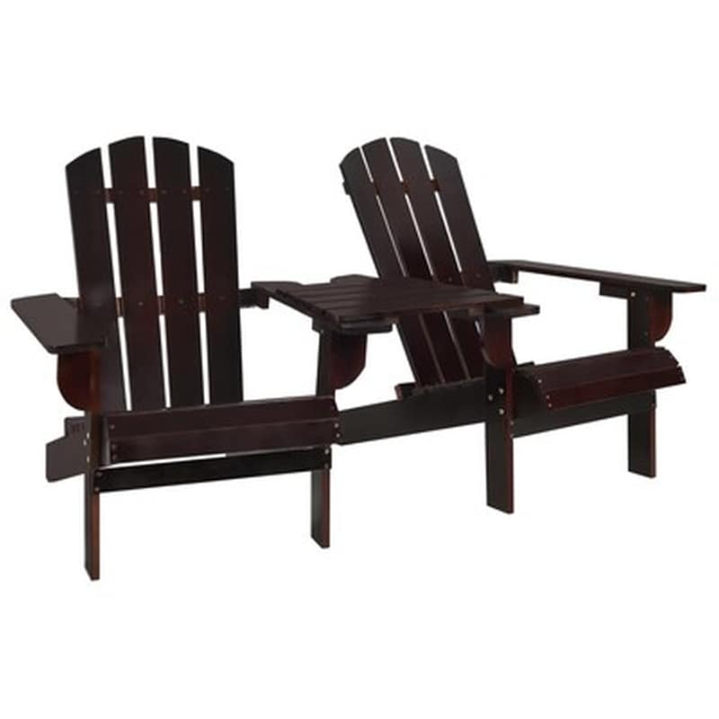 Vidaxl Καρέκλα Κήπου Adirondack Καφέ Από Μασίφ Ξύλο Ελάτης VIDAXL