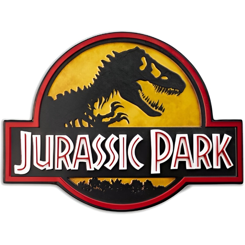 DOCTOR COLLECTOR Πινακίδα Doctor Collector Jurassic Park Logo Μεταλλική 35x26 cm - Πολύχρωμη