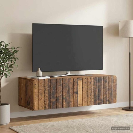 Επιτοίχιο Έπιπλο Τηλεόρασης VidaXL 98x41x30 cm image 2