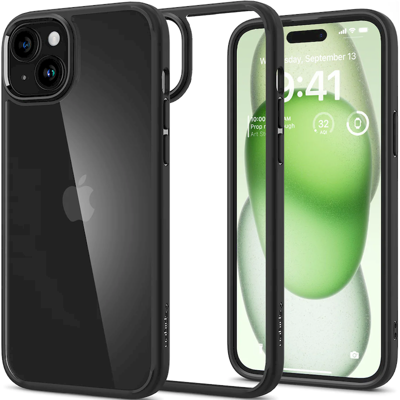 SPIGEN Θήκη Apple iPhone 15 Plus - Spigen Ultra Hybrid - Matte Black