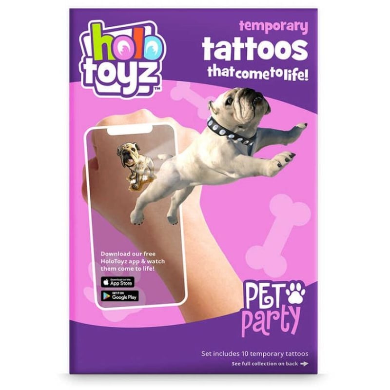 HOLOTOYZ Holotoyz - Pet Party Augmented Reality Τατουαζ Επαυξημένης Πραγματικότητας Που Ζωντανεύουν Σε Κινούμενα Σχέδια