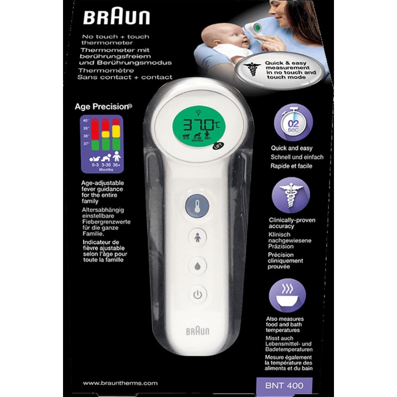 BRAUN Ψηφιακό Θερμόμετρο Μετώπου Braun BNT400WE