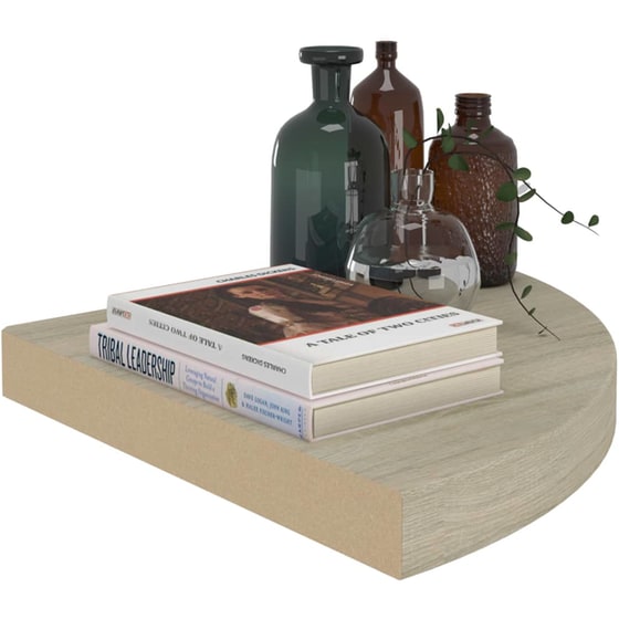 Ράφι Τοίχου VidaXL από MDF 35x35 cm - Δρυς/ Μπεζ image 5