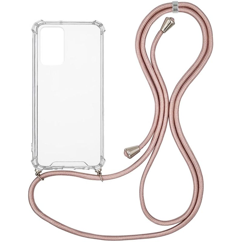 Θήκη Xiaomi Poco M3 Pro 5G/Redmi Note 10 5G - Sonique Armor Με Κορδόνι Rainbow Πράσινο Ροζ Χρυσό Σατινέ - Clear