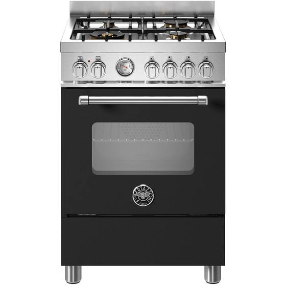BERTAZZONI MAS64L1ENET 58 Lt Μαύρο Μεικτή Κουζίνα Αερίου image 0