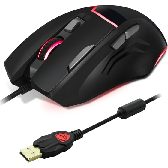 Spirit of Gamer Elite M10 Gaming Mouse + Pad Bundle Gaming Ενσύρματο Ποντίκι Μαύρο image 4