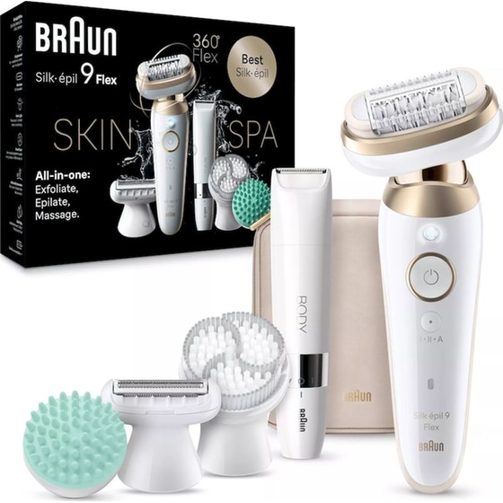 Αποτριχωτική Μηχανή BRAUN Silk-épil 9 Flex SkinSpa 9-481 3D για Υγρή & Στεγνή Χρήση image 2