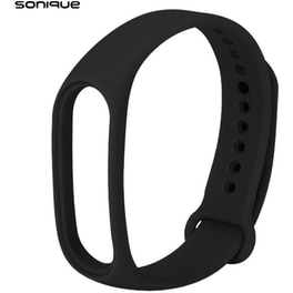 Λουράκι Sonique Color για Xiaomi Mi Band 3/4 - Μαύρο