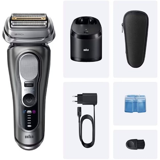 Ξυριστική Μηχανή BRAUN Series 9 Pro+ 9655CC με SmartCare Center & Θήκη Γκρι image 2