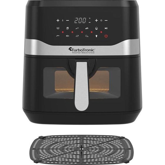TURBOTRONIC TT-AF7W με Αποσπώμενο Κάδο 1600 W 7.5 L Μαύρο Φριτέζα Αέρος image 4