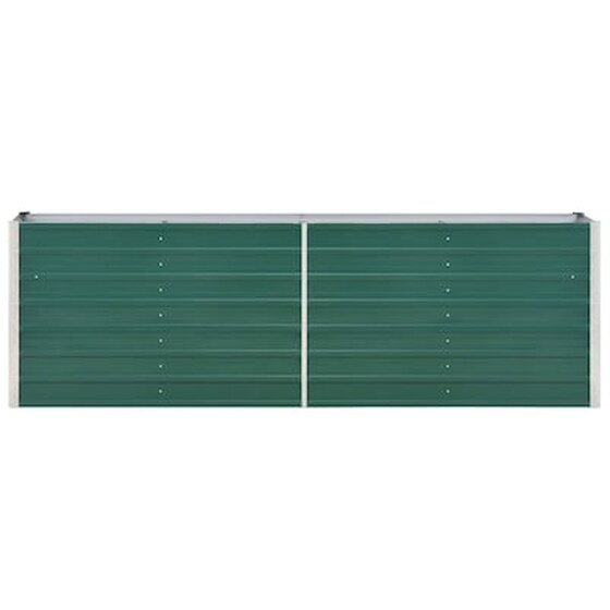 Vidaxl Ζαρντινιέρα Κήπου Πράσινη 240x40x77 Εκ. Γαλβανισμένος Χάλυβας image 3