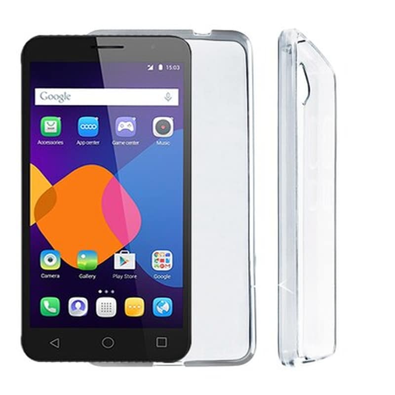 Θήκη Alcatel Pixi 3 4G - Volte-Tel SlimColor TPU Back Cover Σιλικόνης - Διάφανη