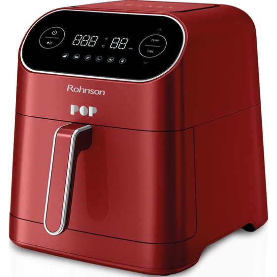 ROHNSON R-2859R Pop με Αποσπώμενο Κάδο 1800 W 7 L Κόκκινο Φριτέζα Αέρος image 2