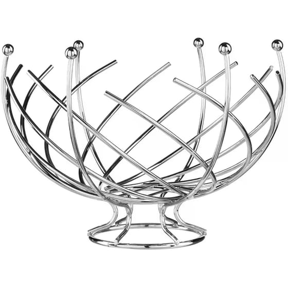 Φρουτιέρα Spitishop Μεταλλική 30x30x21cm - Ασημί image 0