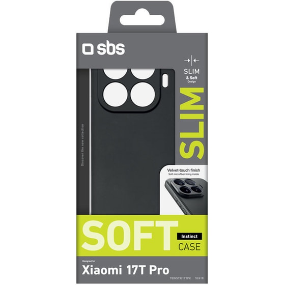 Θήκη Xiaomi 17T Pro - SBS Back Cover - Μαύρο image 1