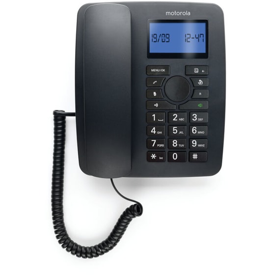 Ασύρματο Τηλέφωνο Motorola C4201 Duo - Μαύρο image 1