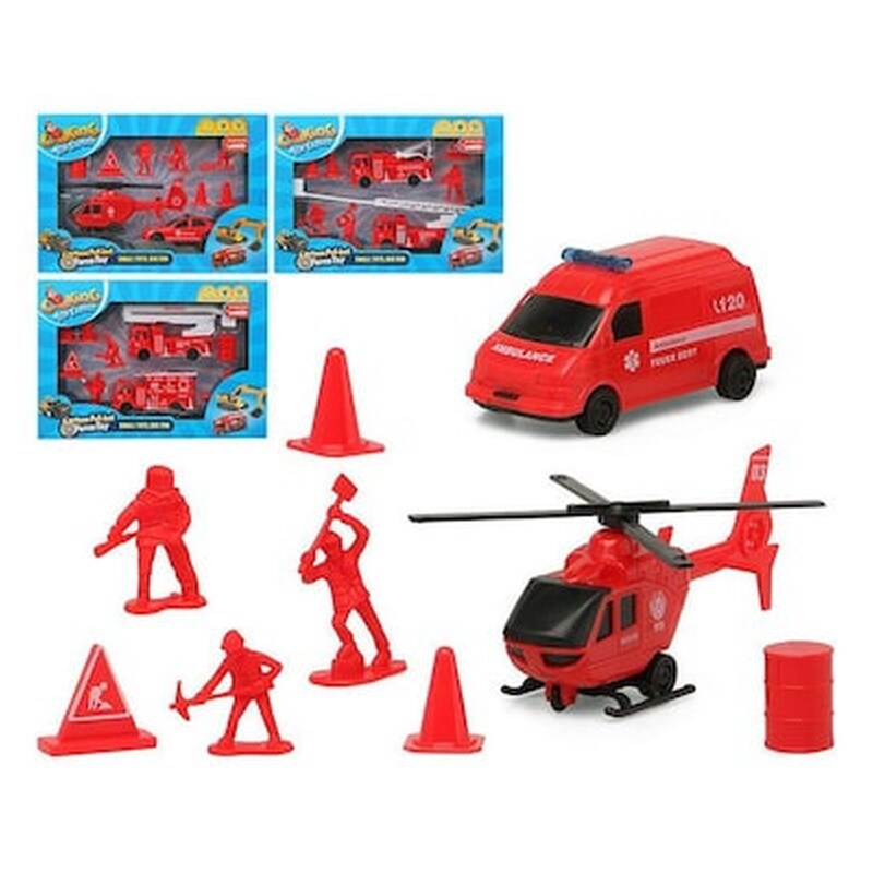 Playset Οχημάτων Κόκκινο 119350 Bigbuy Fun