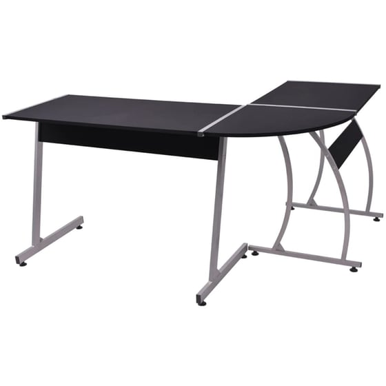 Γραφείο Γωνιακό VidaXL από Μοριοσανίδα 152x117cm - Μαύρο image 3