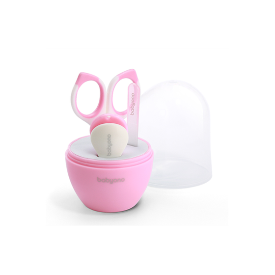 Babyono Nail Care Set, Σετ Περιποίησης Νυχιών Για Το Μωρό, Χρώμα Ρόζ 398, 1σετ. image 0