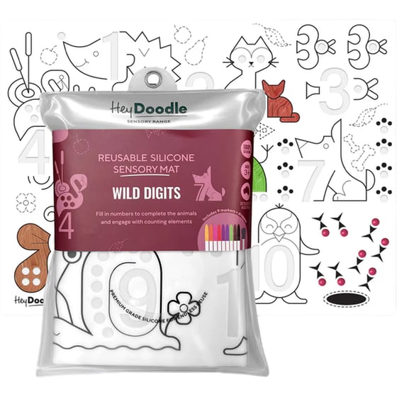 Χαλάκι Ζωγραφικής Hey Doodle Wild Digits Large image 0