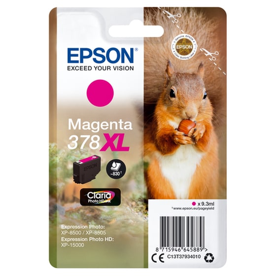 Epson 378XL Ματζέντα Μελάνι Εκτυπωτή C13T37934010 image 1