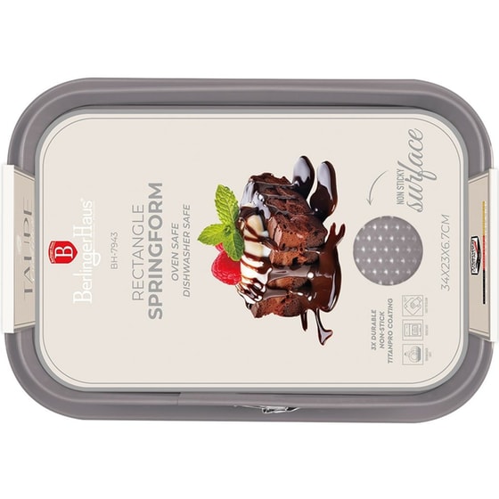 BERLINGER HAUS BH-7943 Ορθογώνια Φόρμα με Αποσπώμενο Πάτο Καφέ image 1