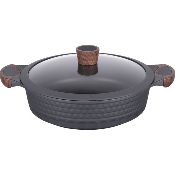 Κατσαρολάκι Ρηχό RESTO Shallow-93506 από Χυτό Αλουμίνιο 28 cm 4.4 L Μαύρο image 0